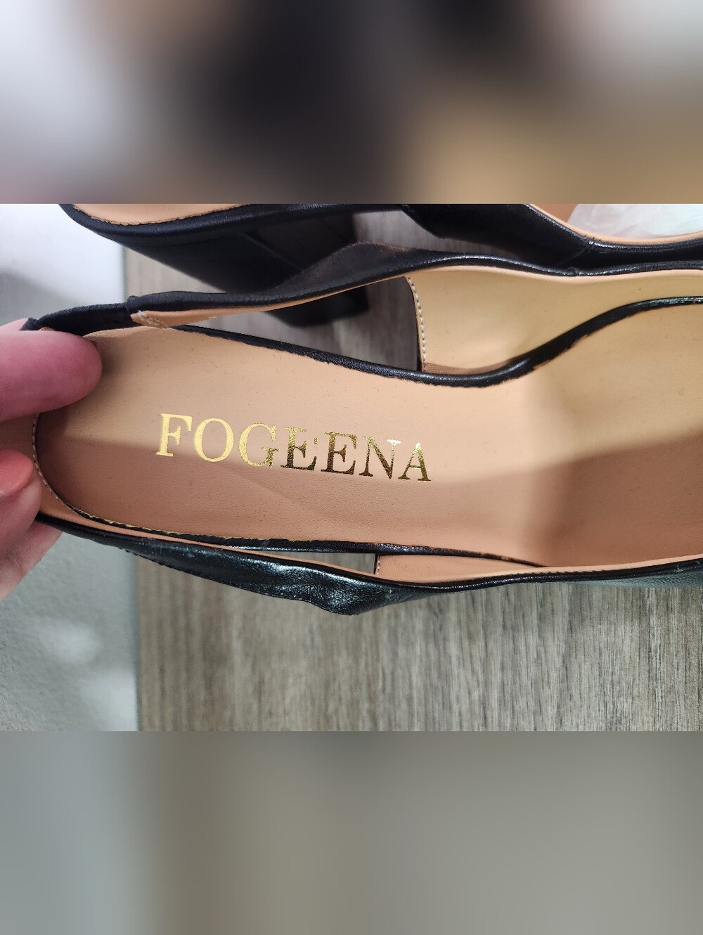 FOGEENA Matte Night Club Slip On Dress Square Toe Heels - Picture 3 of 7